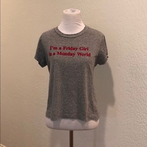 Friday Girl In a Monday Graphic Tee